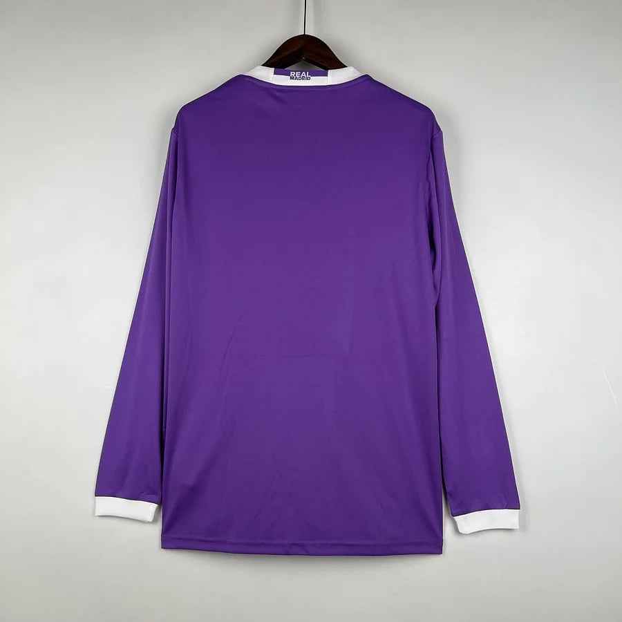 Retro Real Madrid 2016/17 Away Long‑Sleeve Jersey