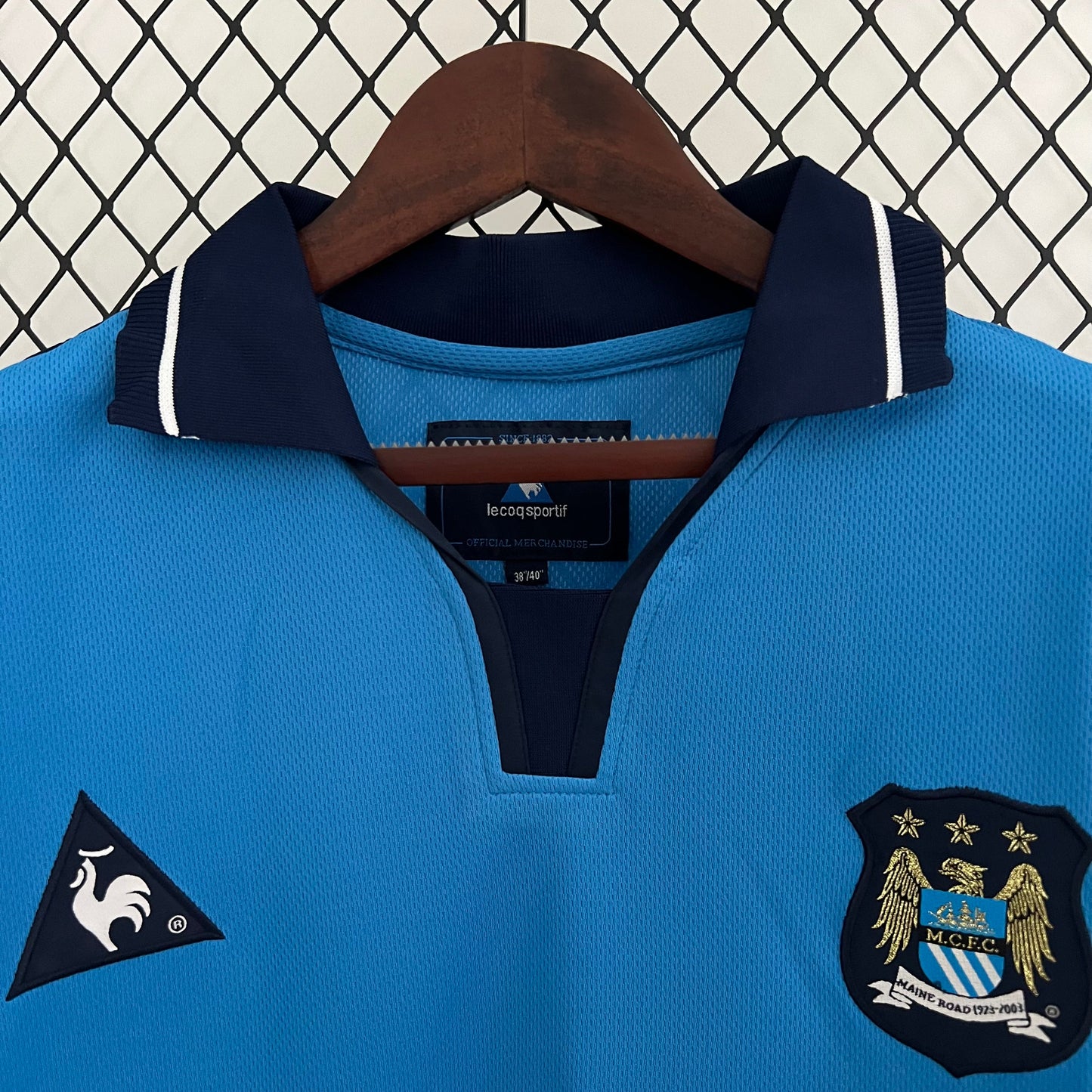 Manchester City 2002/2003 Home Retro Jersey - Back