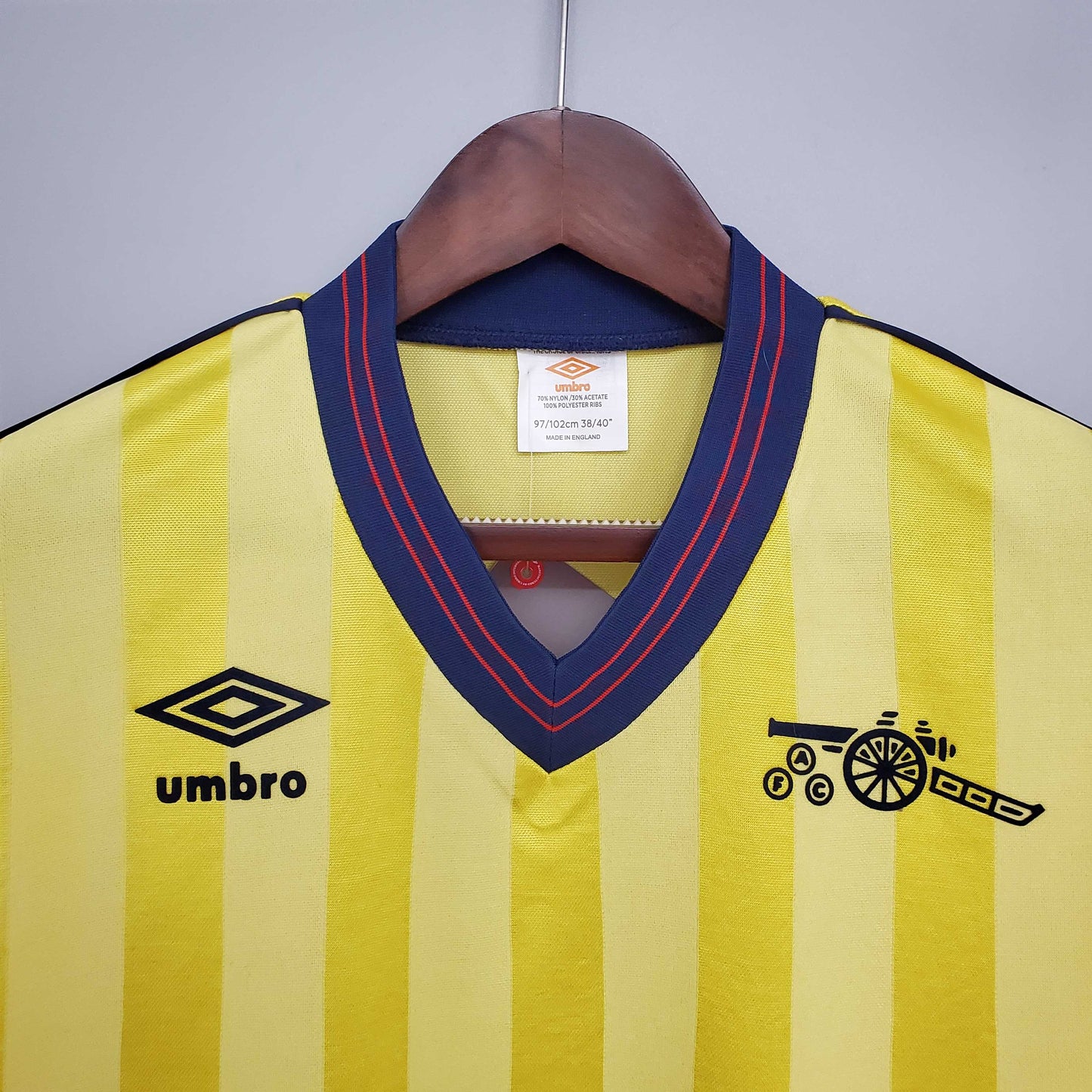Gunners Away 1983/86 Retro Jersey - Back