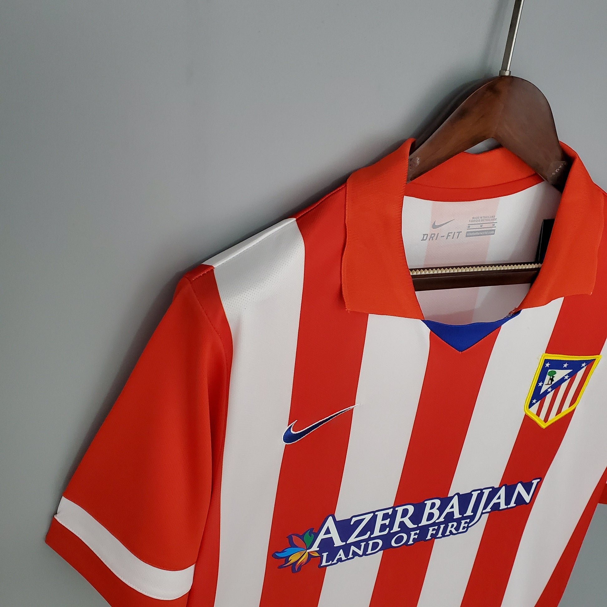 Atletico Madrid 2013/2014 Home Retro Jersey - Back
