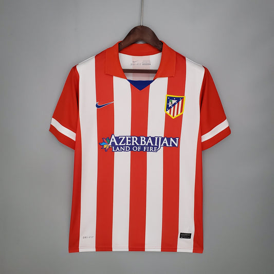 Atletico Madrid 2013/2014 Home Retro Jersey - Front