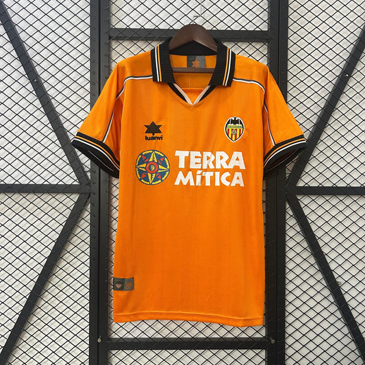 Valencia CF 1990/2000 Away Retro Jersey - Front