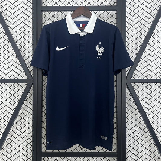 France 2014 World Cup Home Retro Jersey - Front