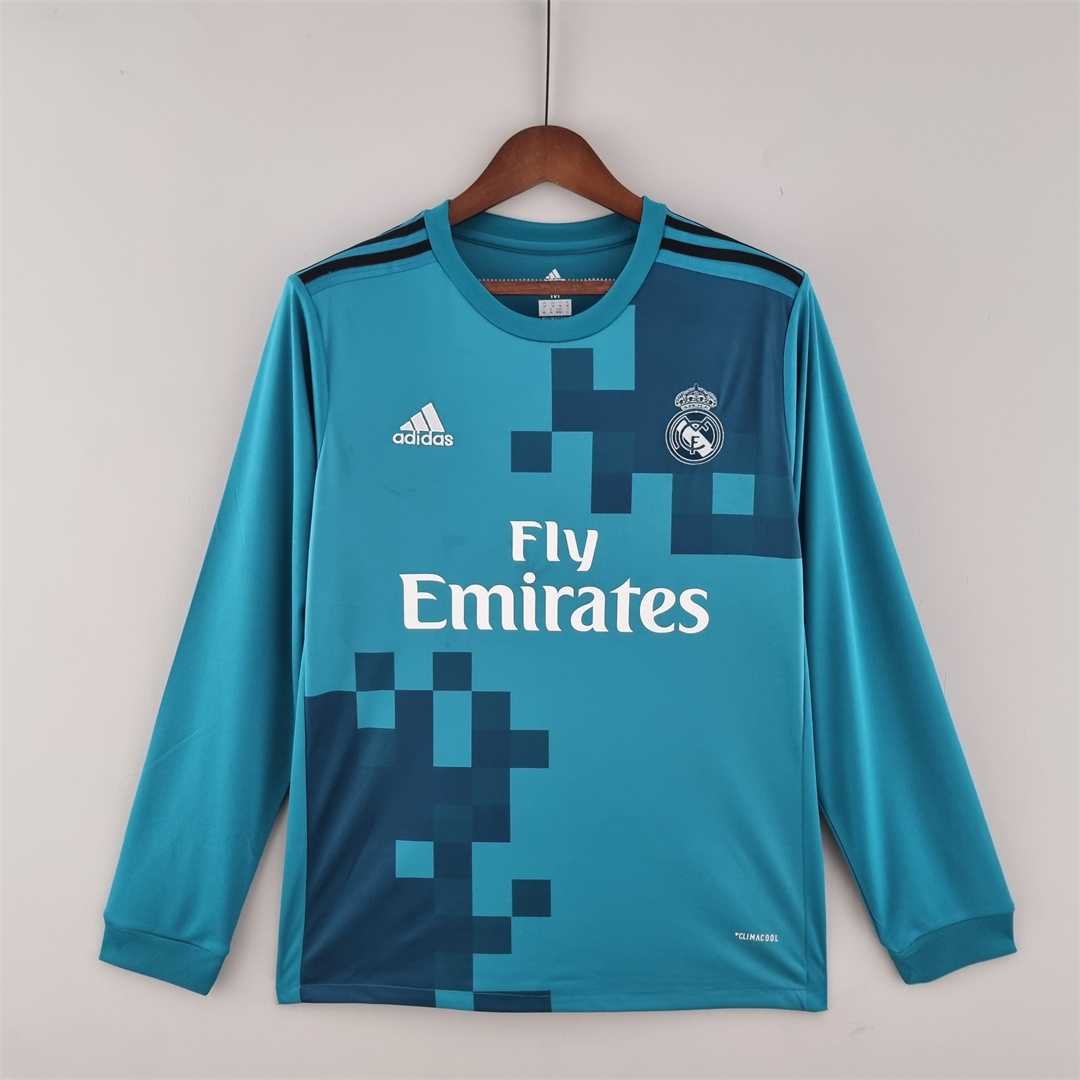 Real Madrid Third 2017/18 (Full Sleeves) Retro Jersey - Front