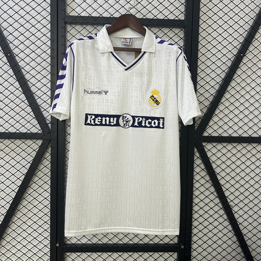 Real Madrid 1989/1990 Home Retro Jersey - Front