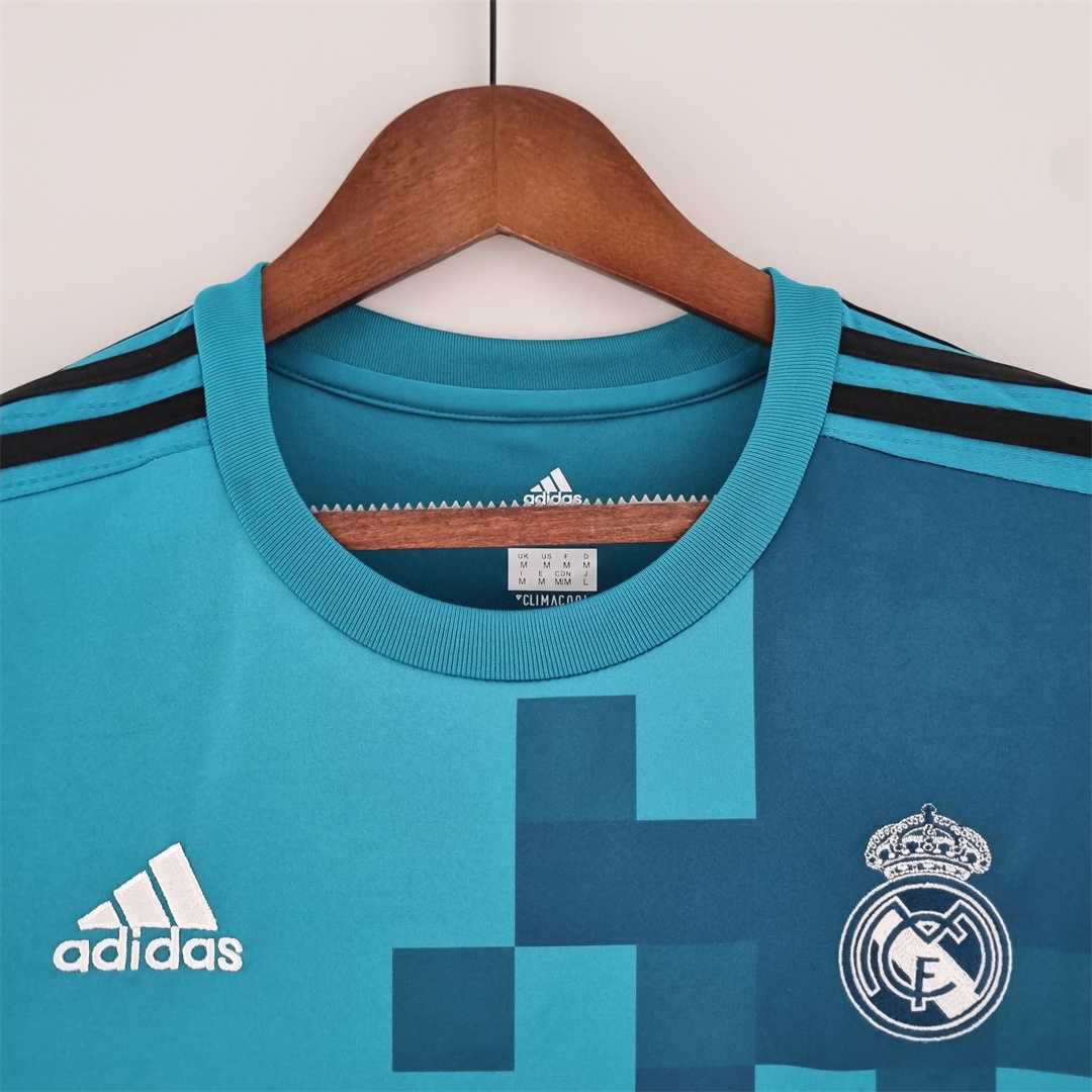 Real Madrid Third 2017/18 (Full Sleeves) Retro Jersey - Back