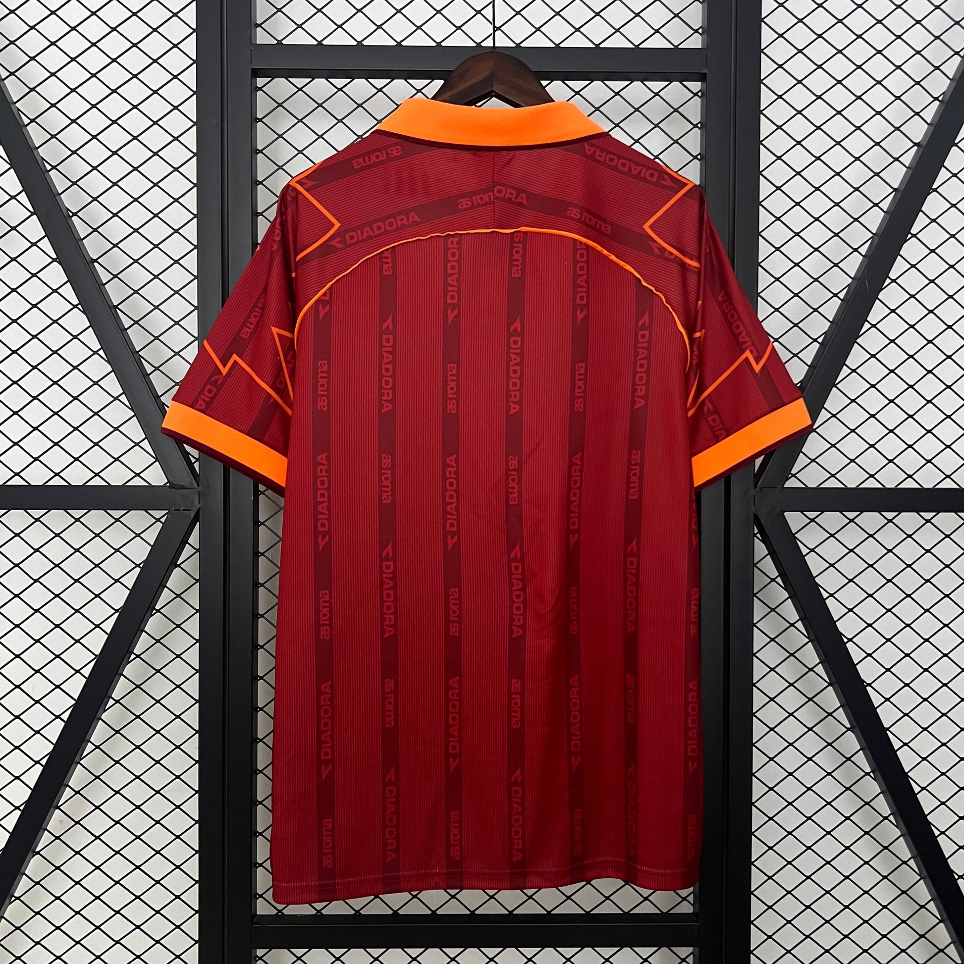 As Roma 1999/00 Home Retro Jersey - Back