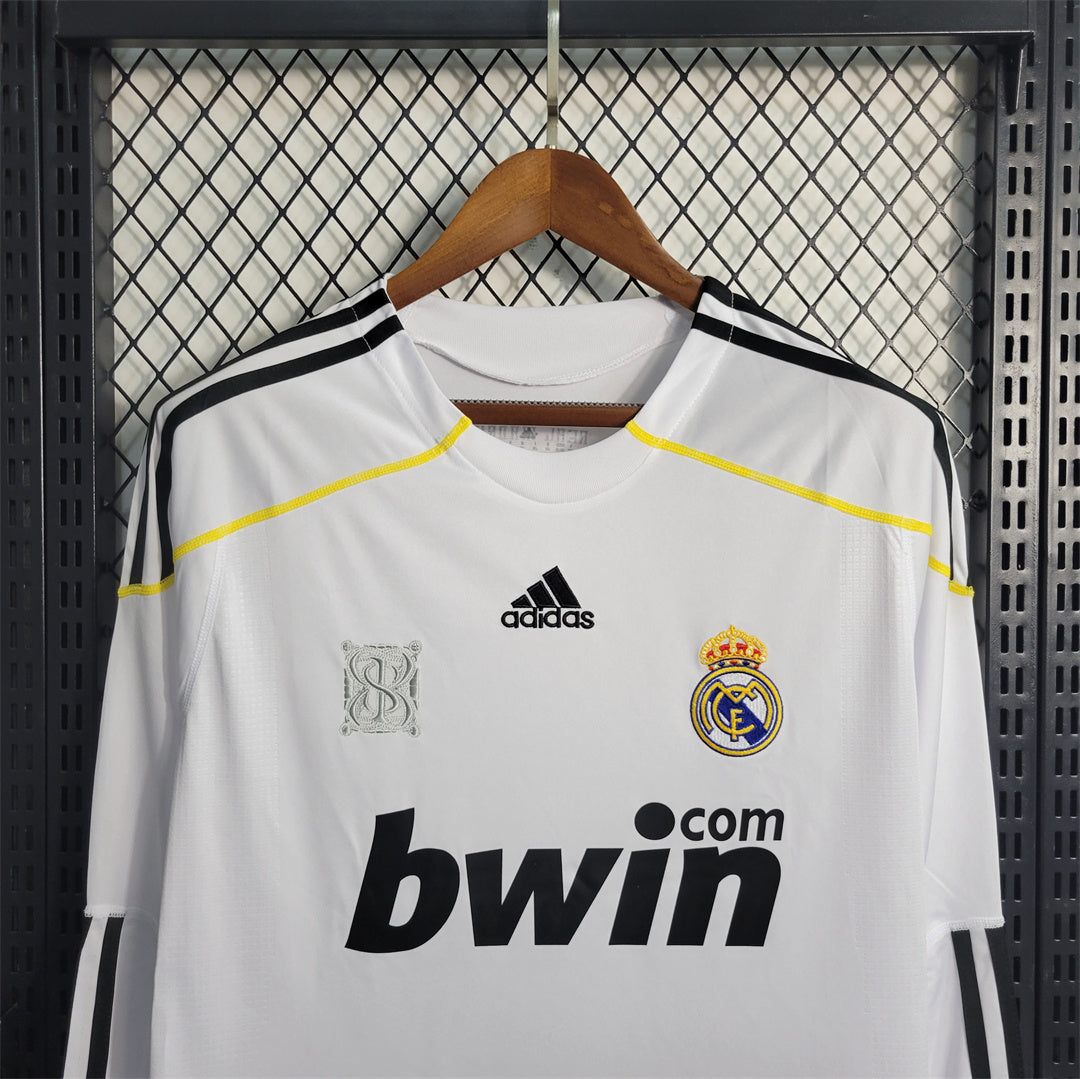 Real Madrid Home 2009/10 (Full Sleeves) Retro Jersey - Back