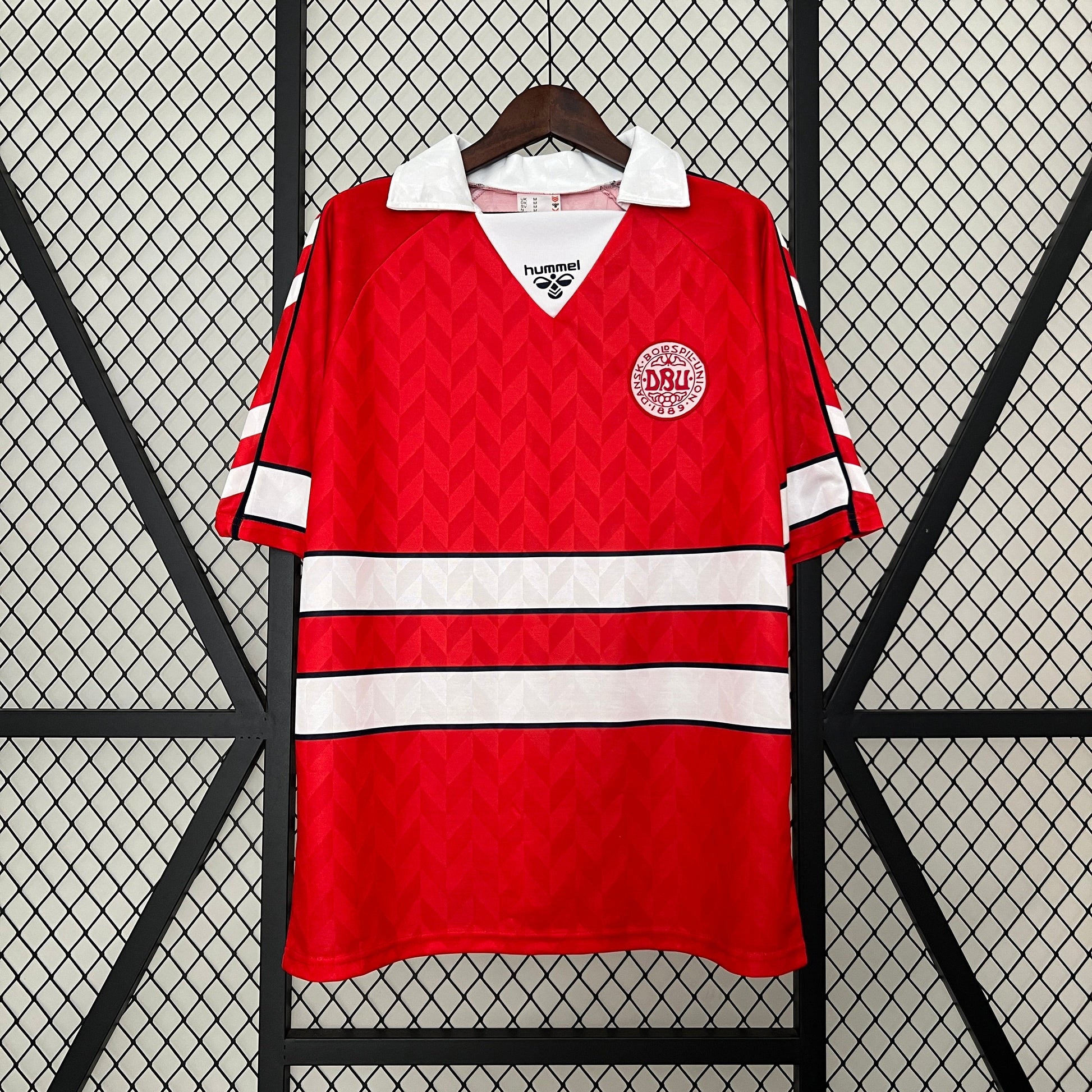 Denmark 1988 Home Retro Jersey - Front