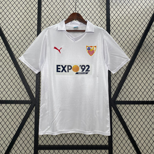 Sevilla FC 1987/1988 Home Retro Jersey - Front