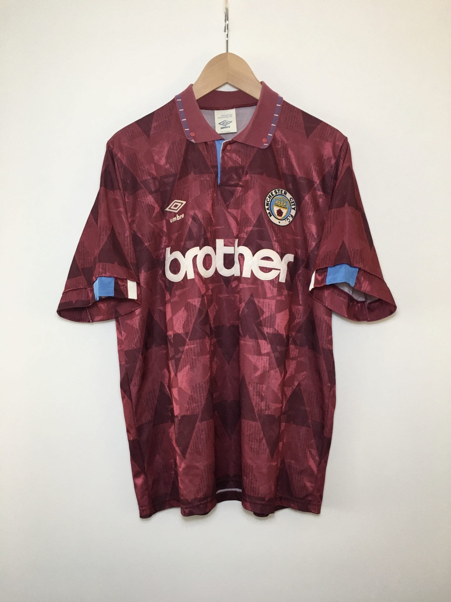 Manchester City Away 1991 Retro Jersey - Back