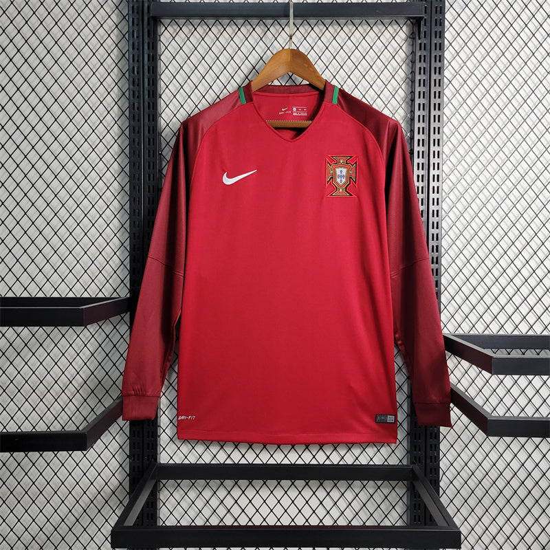 Portugal 2016 Home (Full Sleeves) Retro Jersey - Front