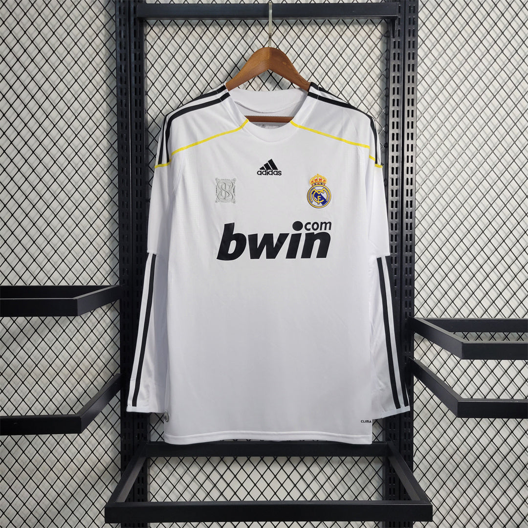 Real Madrid Home 2009/10 (Full Sleeves) Retro Jersey - Front
