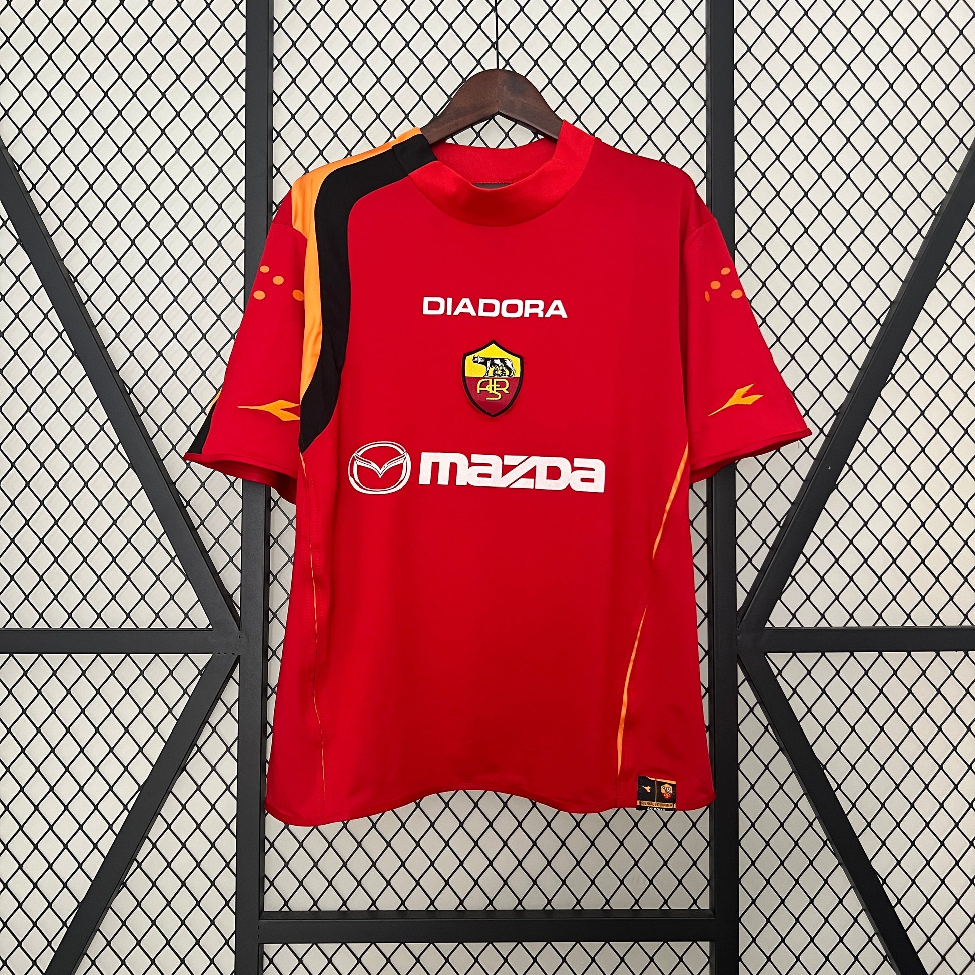 As Roma 2004/05 Home Retro Jersey - Front