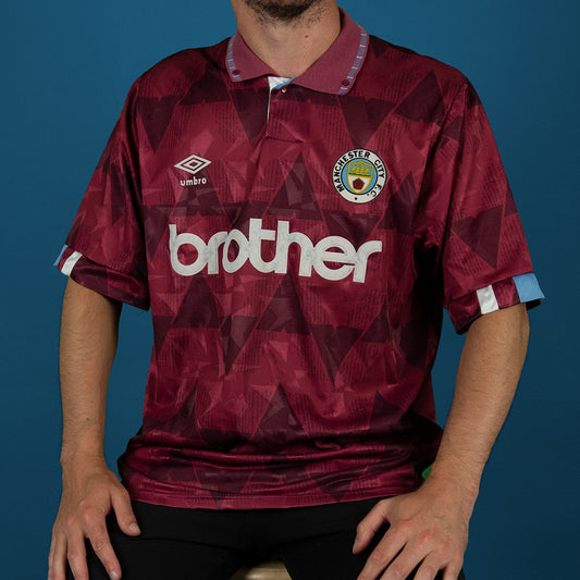 Manchester City Away 1991 Retro Jersey - Front