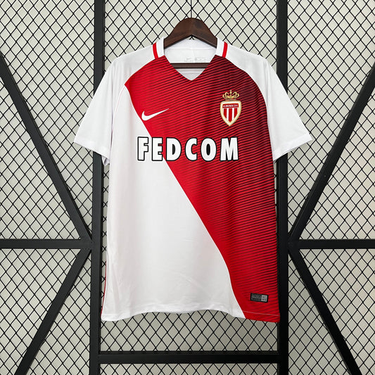 As Monaco 2016/2017 Home Retro Jersey - Front