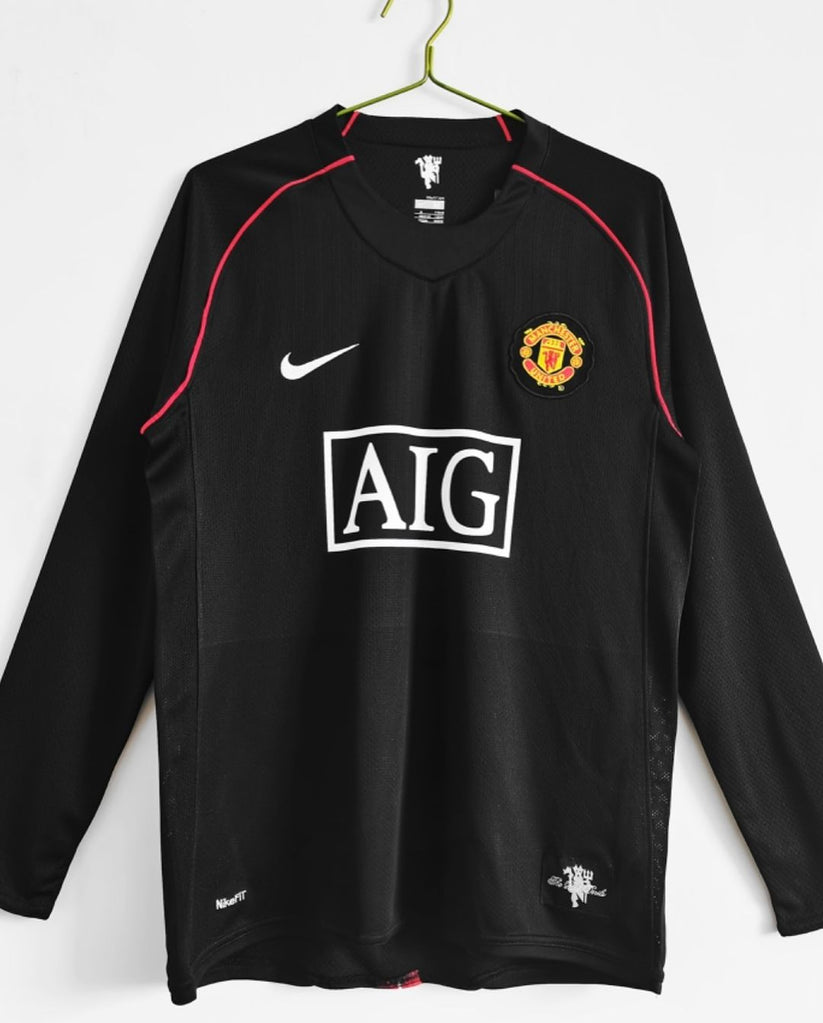 Retro Manchester United 2007-08 Away Long-Sleeve Jersey